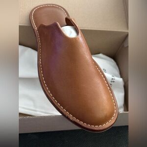 New WP Standard Men's Brown Leather Slip-On Shoes Men Medium 9-10